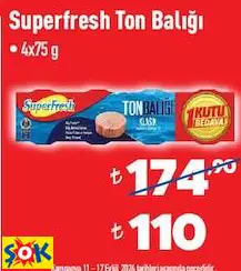 SUPERFRESH TON BALIĞI 4X75 G SUPERFRESH TON BALIĞI 4X75 G